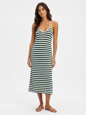 Zara Striped Crochet Knit Dress